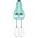 Front. KitchenAid - Ultra Power 5-Speed 60W Hand Mixer in Aqua Sky - Aqua.