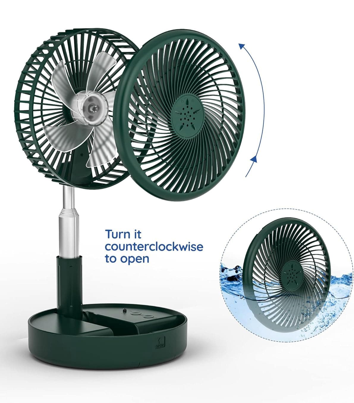 Turn it counterclockwise to open