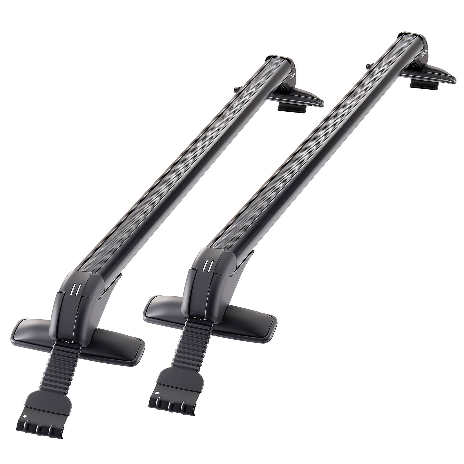 Alt View 5. VEVOR - Roof Rack Cross Bars, Universal Fit for Naked Roofs Without Raised Rails/Flush Rail/Black Moldings, 165 LBS Capacity - Black.