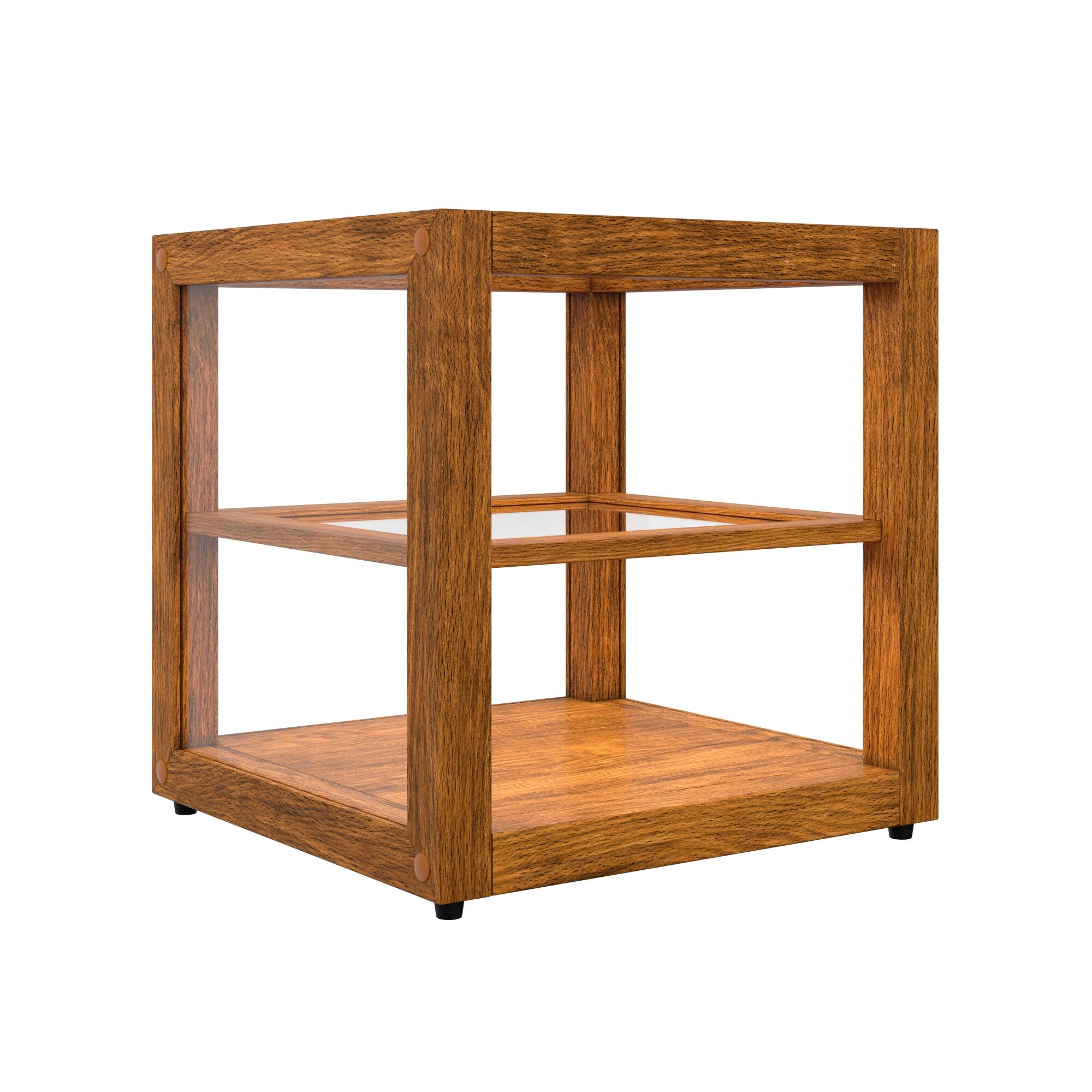Alt View 4. Koolmore - 15 In. Artisan Light Wooden Bakery Display Square Case 1 Cu. ft. (KM-BDW-15L) - Ash wood color.