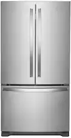 Whirlpool - 25.2 Cu. Ft. French Door Smart Refrigerator with Elevated Deli Drawer - Stainless Steel - Front_Zoom