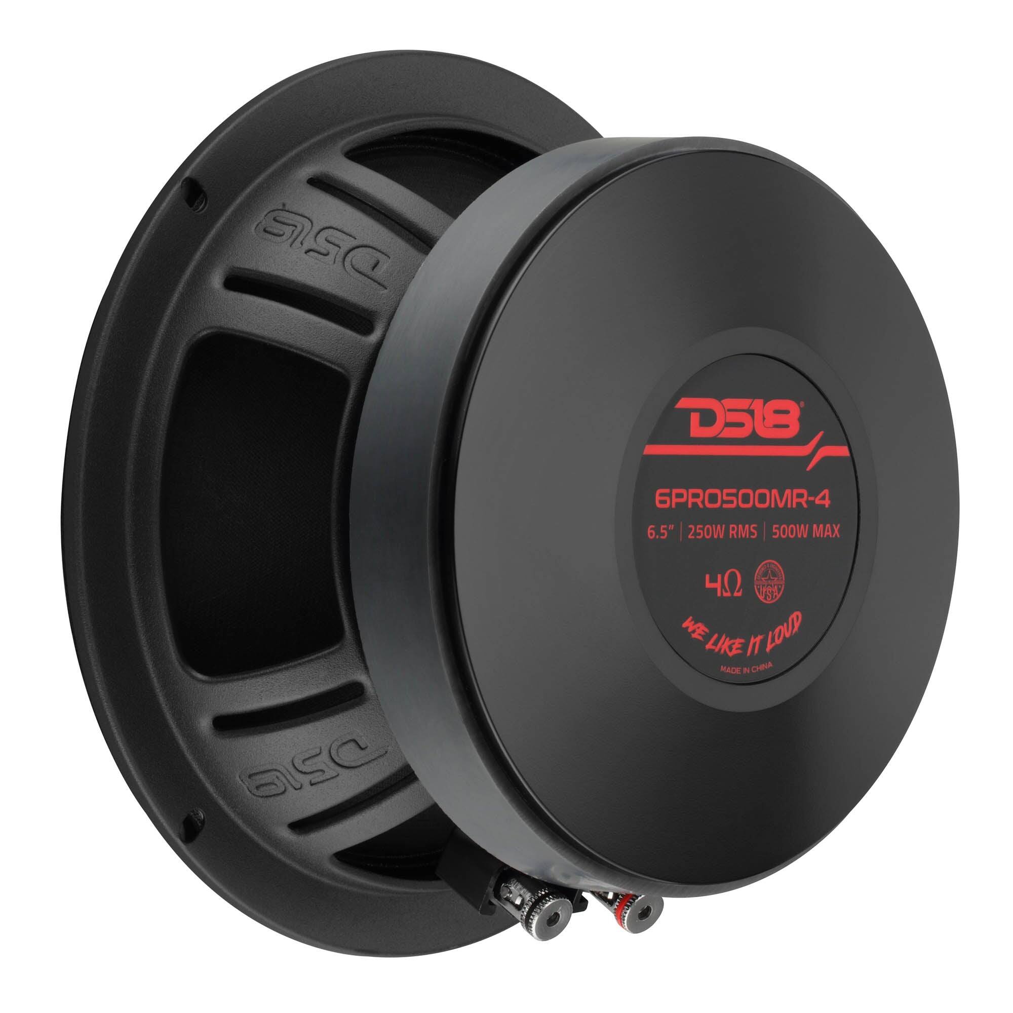 D518  
6PRO500MR-4 6.5" 250W RMS 500W MAX  
ASC  

4.2 WE LIKE IT LOUD MADE IN CHINA