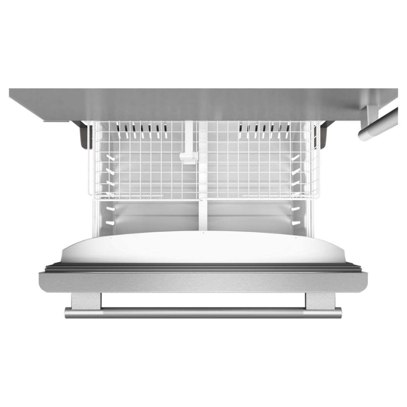 Alt View 9. KitchenAid - 22 Cu. Ft. 33-Inch Standard-Depth Bottom Mount Refrigerator with Left Door Swing - PrintShield Stainless.
