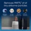Removes 99.97% of tiny airborne particles, including allergens, dust, smoke, odors, pet hair, VOCs, and dander. Suggested - PM 2.5 to Pmins.