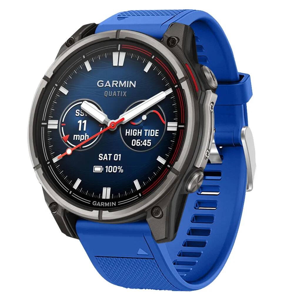 GARMIN QUATIX SS 11 mph HIGH TIDE 06:45 SAT 01 100% GARMIN