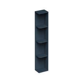 Boyel Living - 9-in W x 42-in H x 12-in D Shaker RTA Kitchen Wall End Open Shelf Cabinet - Charcoal Blue