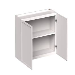 Boyel Living - 36-in W x 24-in H x 12-in D Slim Shaker RTA Kitchen Wall Cabinet with Soft-Close - Snow White