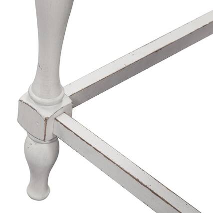 Front. Liberty Furniture Industries - Magnolia Manor Spindle Back Counter Chair (RTA)-Set of 2 in Antique White - White.