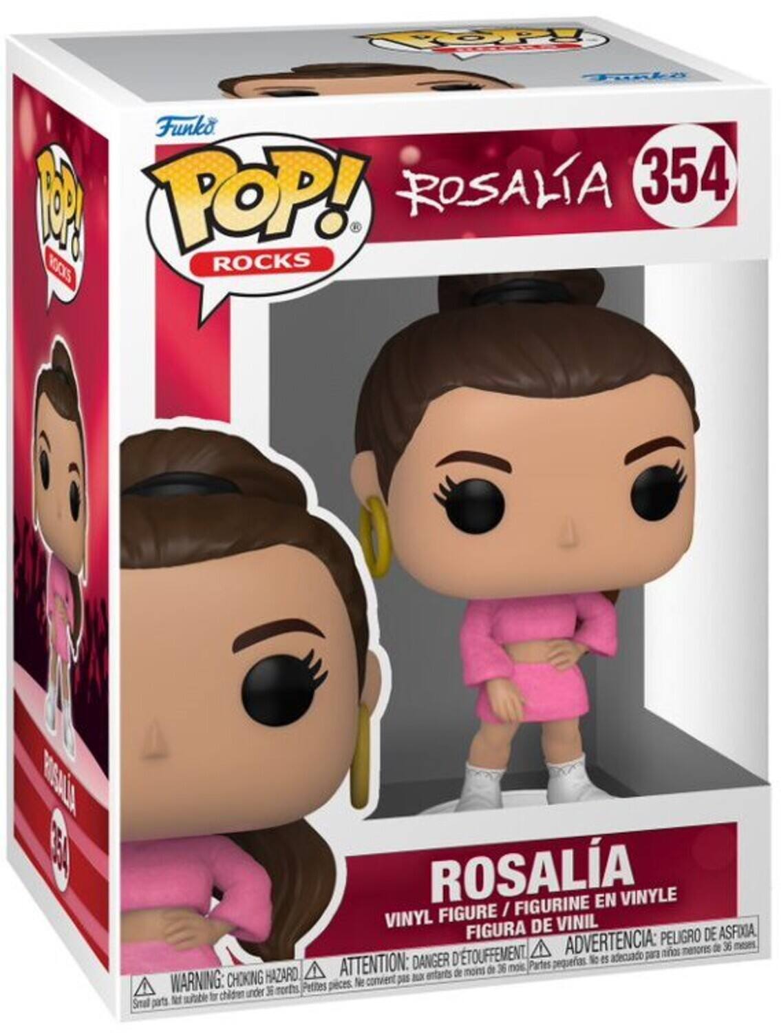 Funko Pop! Rocks Rosalía 354 - Figurine en Vinyle / Figura de Vinil / Vinyl Figure. 

Advertencia: Peligro de asfixia / Danger d'étouffement / Choking Hazard. No es adecuado para niños menores de 3 años / Not suitable for children under 3 years. Pequeñas piezas.