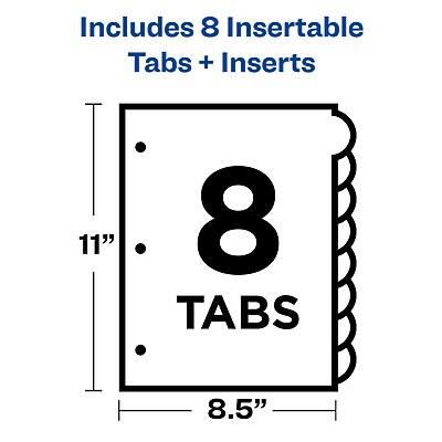 Includes 8 Insertable Tabs + Inserts

8 Tabs

11" x 8.5"