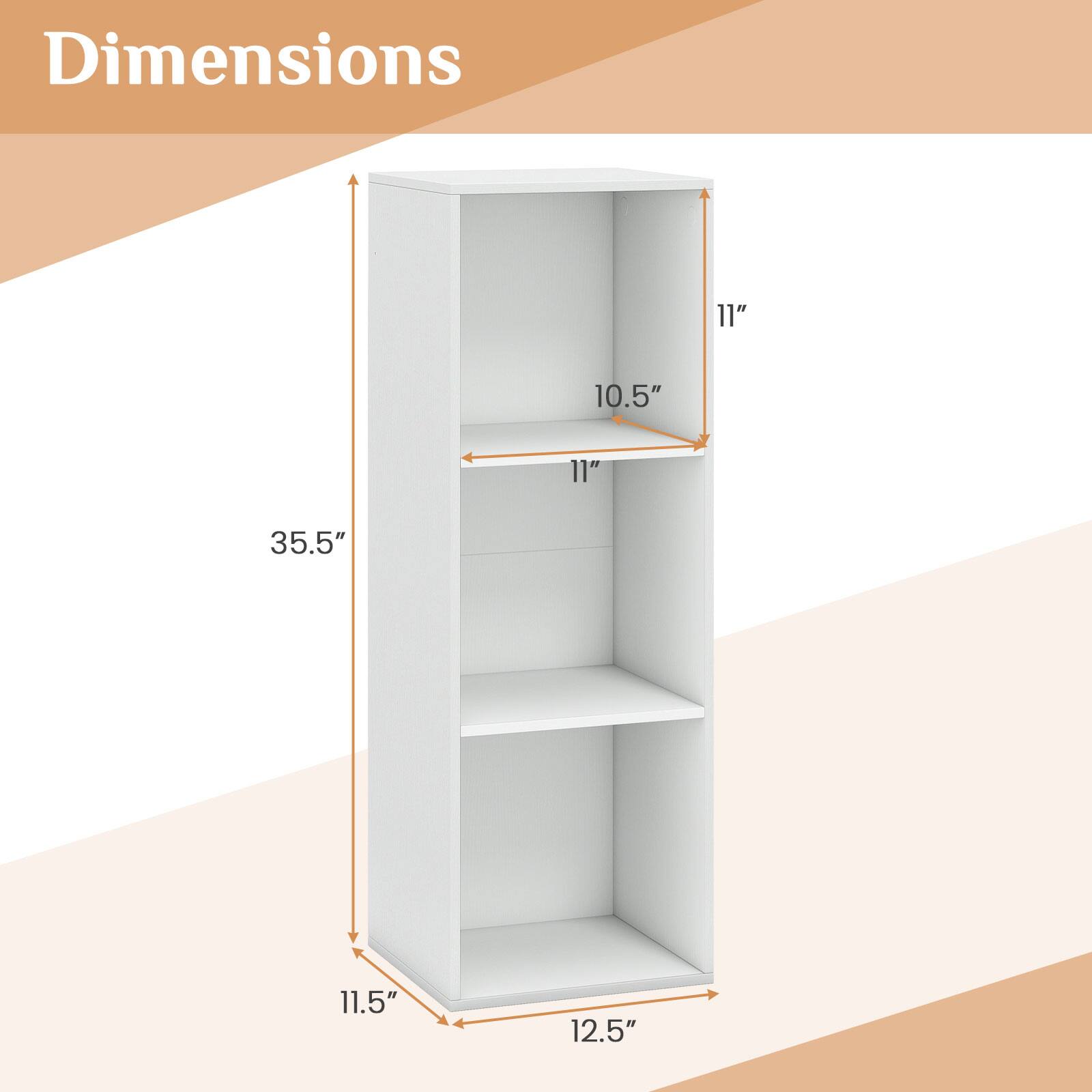 Dimensions
11"
10.5"
11"
35.5"
11.5"
12.5"