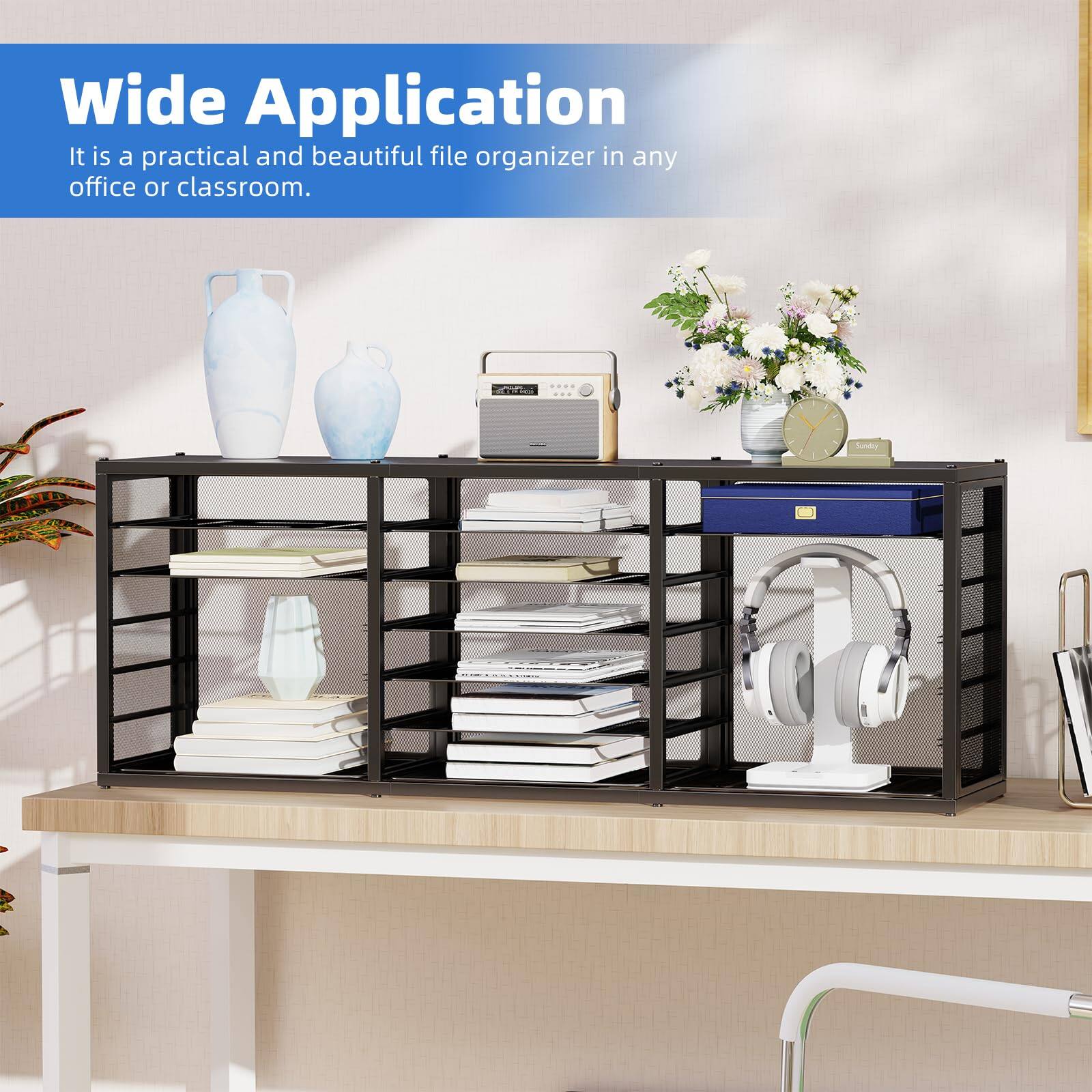 Wide Application  
It is a practical and beautiful file organizer in any office or classroom.