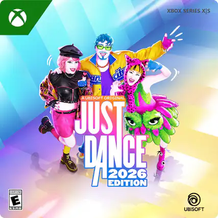 XBOX SERIES X|S
A UBISOFT ORIGINAL
JUST DANCE 2026 EDITION
EVERYONE E
ESRB
UBISOFT - E (Everyone)