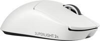 Logitech - PRO X SUPERLIGHT 2c LIGHTSPEED Lightweight Compact Wireless Optical HERO 2 Sensor 44 000 DPI Gaming Mouse for PC - Wireless - White - Front_Zoom