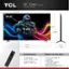 TCL 55" Class (54.6" diag.) QM6K Series / 55QM6K 54.6" 2 ACER 12 27.70" 29.90" 39.50" 2.20 48.40" 11.89" . 1 a - - - - Dimensions: TV with Stand: 48.40" x 29.90" x 11.89" TV without Stand: 48.40" x 27.70" x 2.20" What's in the Box: TCL TV with Google TV TV Stands Power Cable TV Remote + Batteries Quick Start Guide Features and specifications subject to change. Actual remote has pre-set channel buttons. Channels can vary by country.