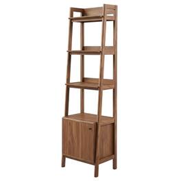 FurniFact - Wooden Bookshelf in finish with Open Shelving for Home Storage - Brown