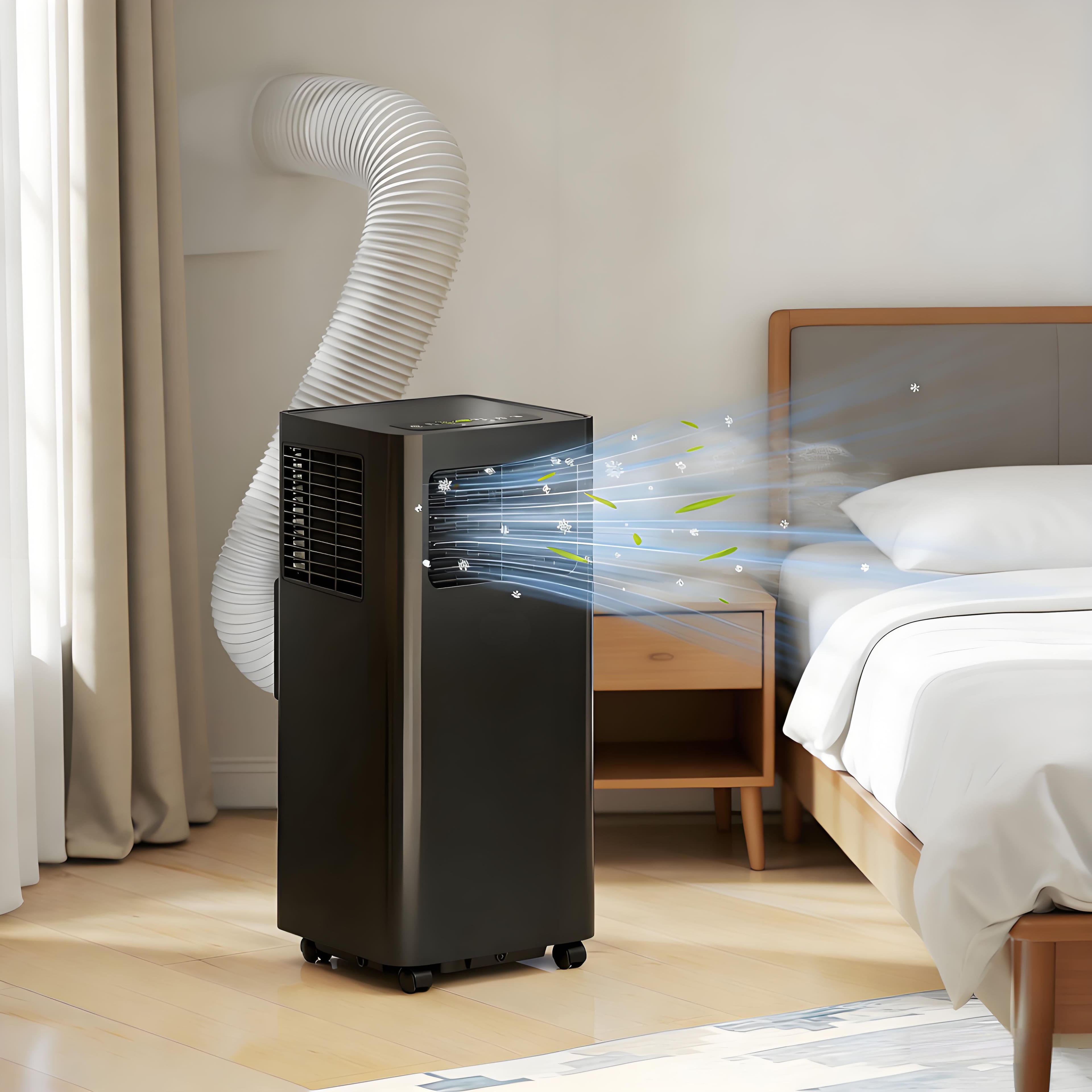 Akoasm - 3-in-1 Convenient Mobile Air Conditioner Portable Air Conditioner with Remote Controls