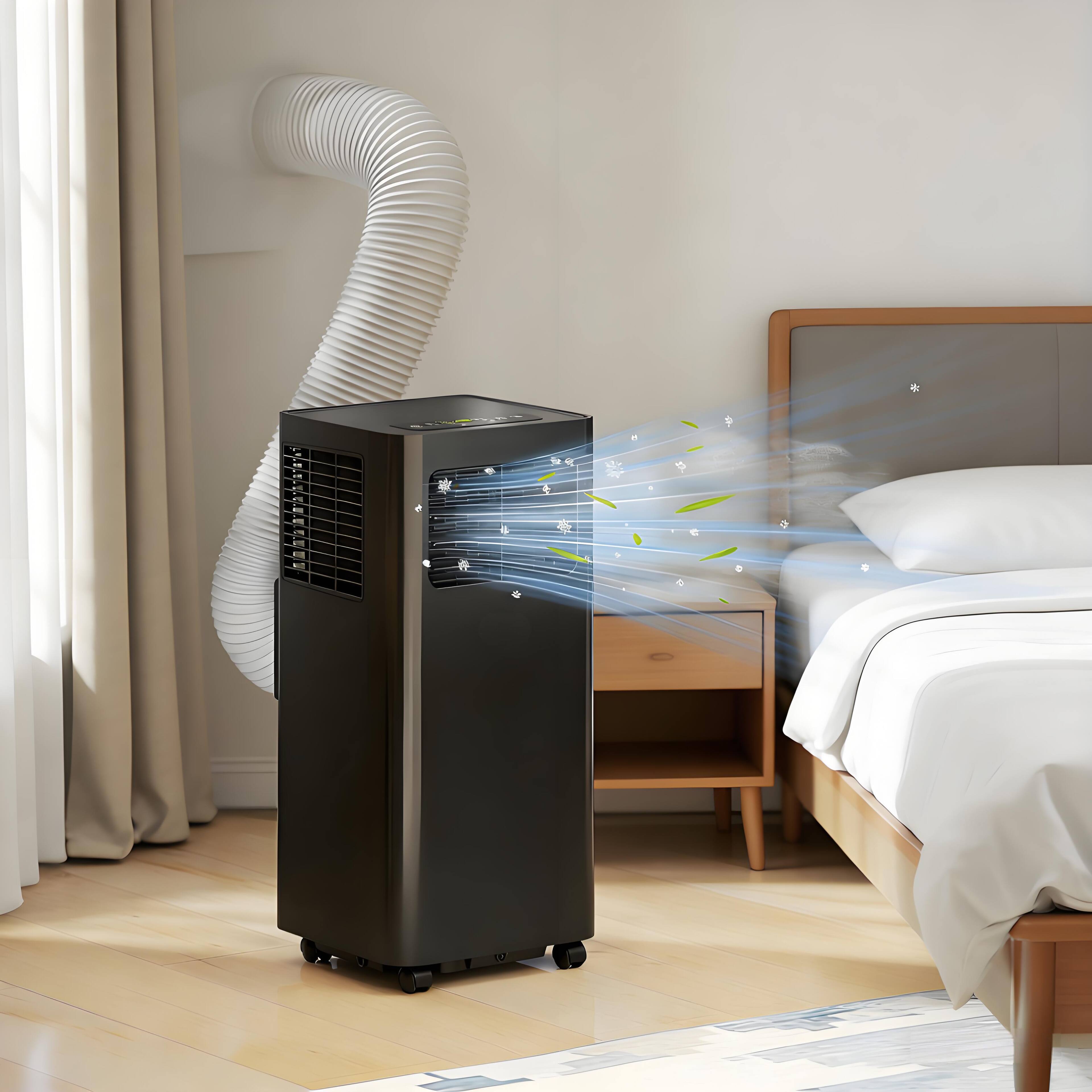 Front. Akoasm - 3-in-1 Convenient Mobile Air Conditioner Portable Air Conditioner with Remote Controls.