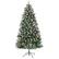Front. Jojoka - 7FT Snow Flocked Artificial Christmas Tree with Pine Cones & Berries, Easy Setup & Metal Base - 7 Ft Green.