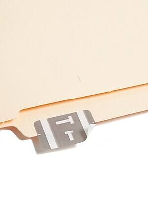 Alt View 1. Smead - Smead AlphaZ ACCS Color-Coded Alphabetic Labels, T, Gray, 100/Pack (67190) - Gray/Silver.