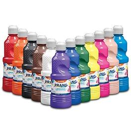 Prang - Washable Tempera Paint, 16 oz., 12/Pack (10796) - Assorted Colors