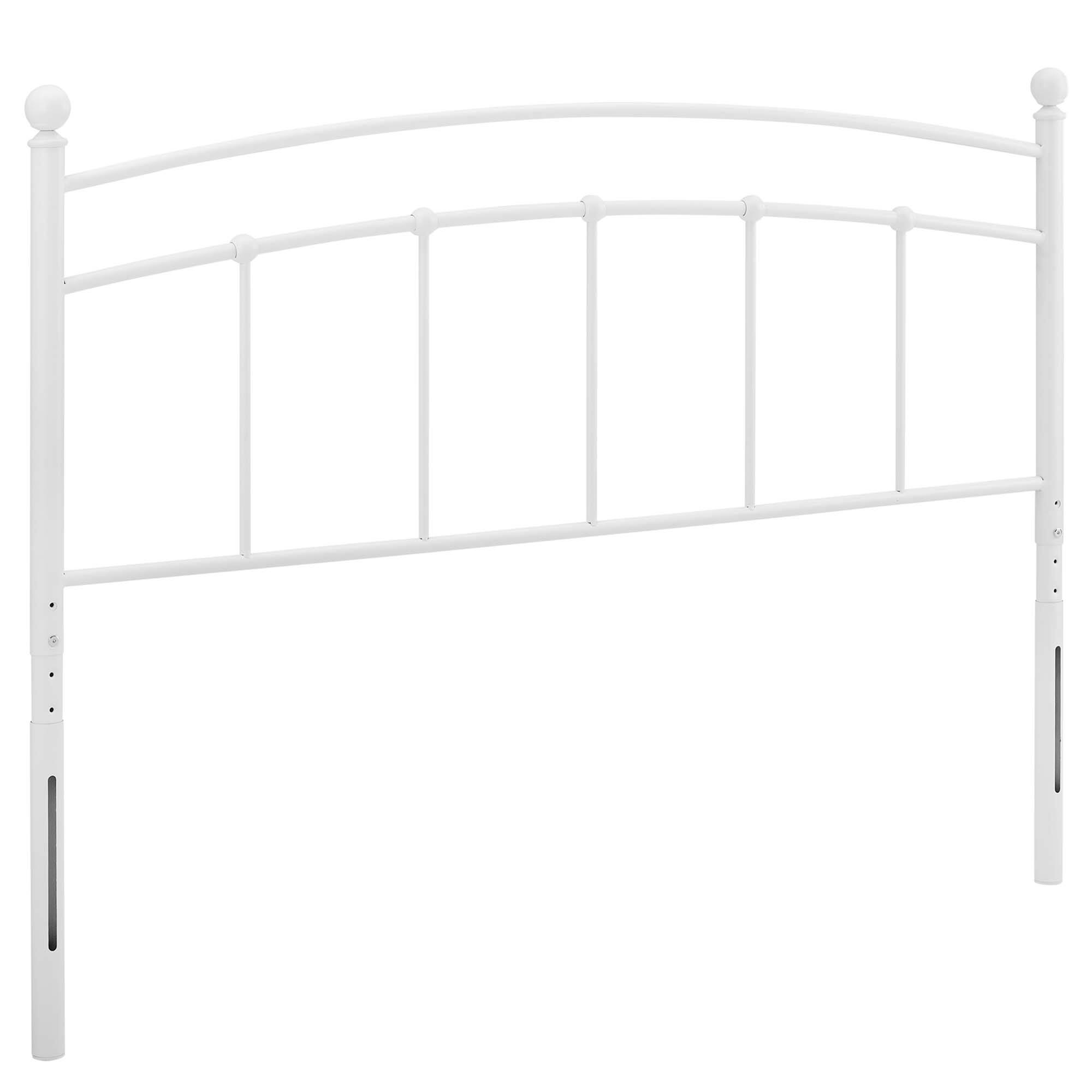 Angle. Modway - Abigail Metal Headboard by Modway - White.