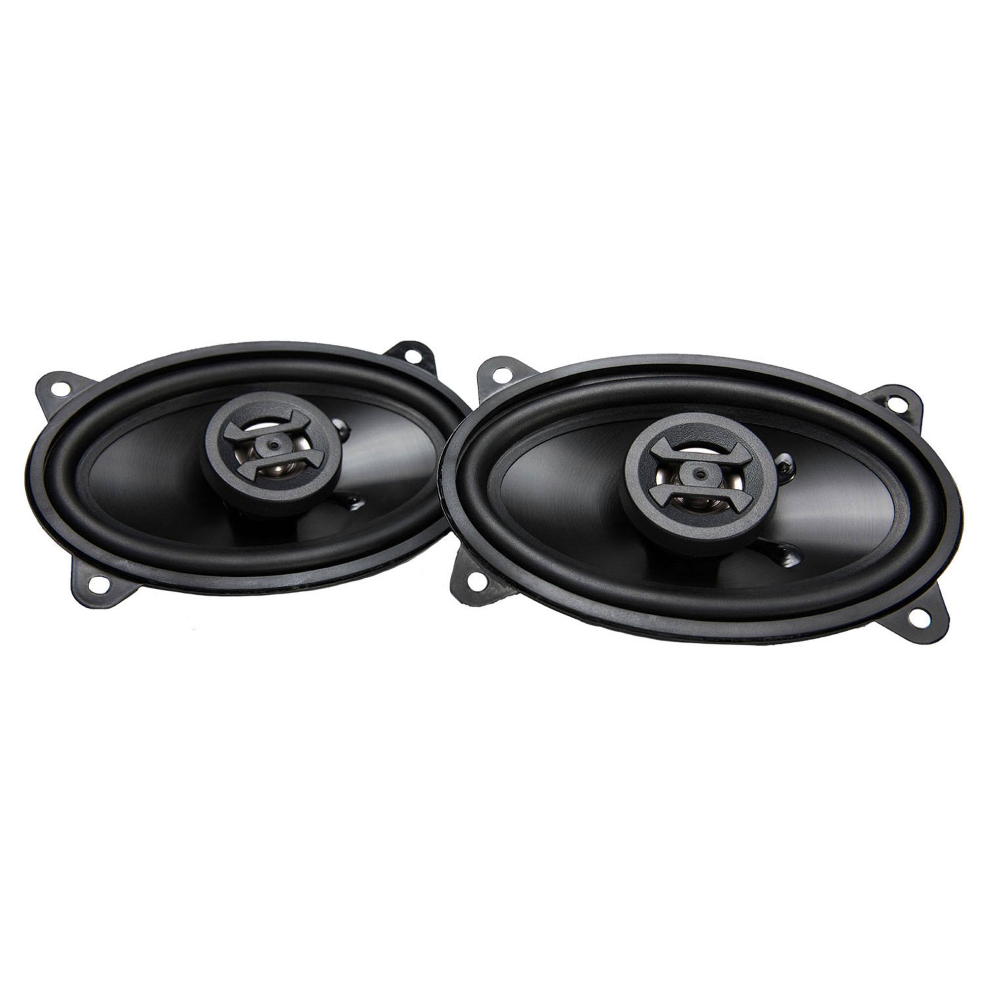 Front. Hifonics - Hifonics Zeus ZS46CX 4x6 Inch 2 Way 200W Car Audio Coaxial Speaker System, Pair - Black.