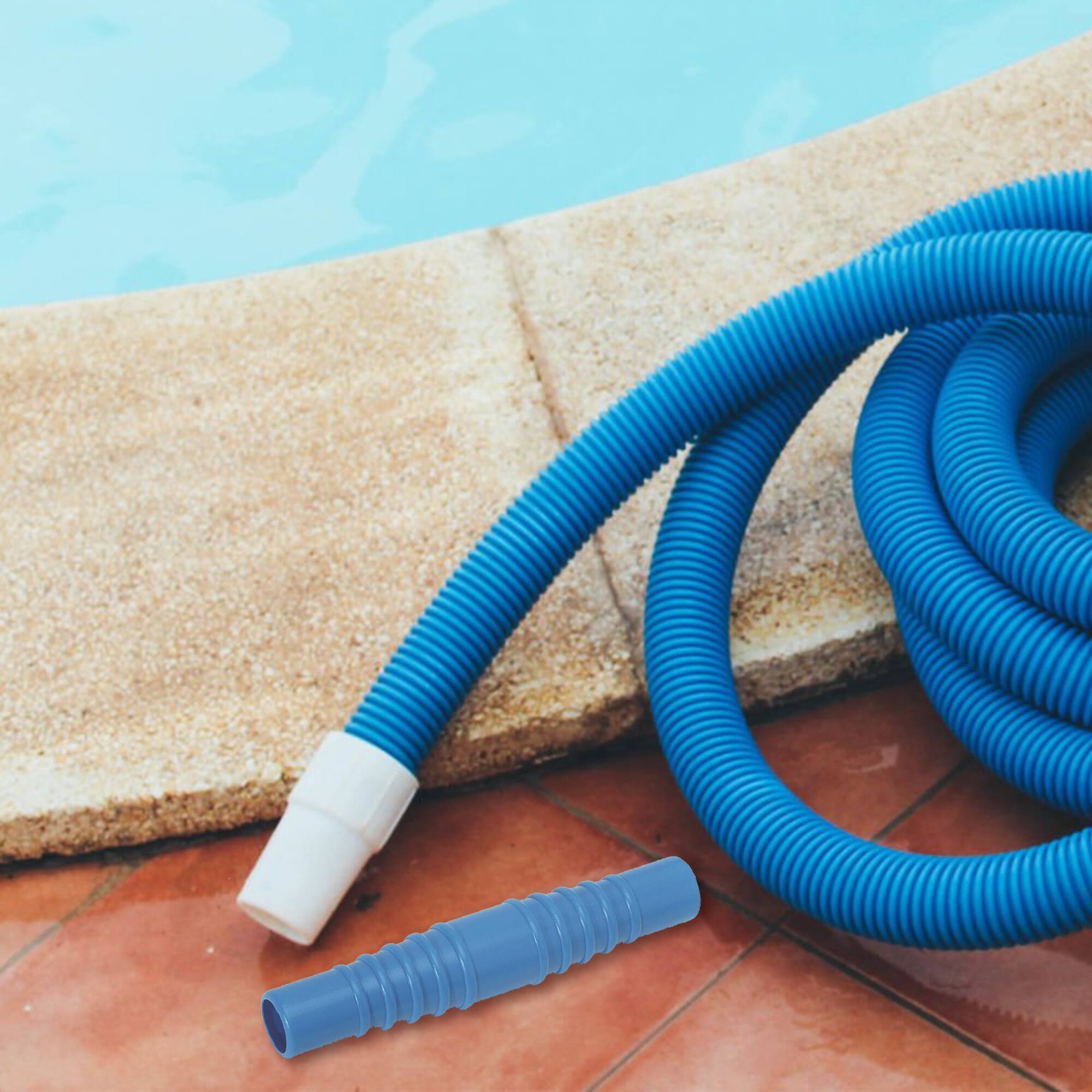 Alt View 3. Swim Central - 8.25-Inch Blue HydroTools Hose Coupler Swimming Pool Accessory - Blue.