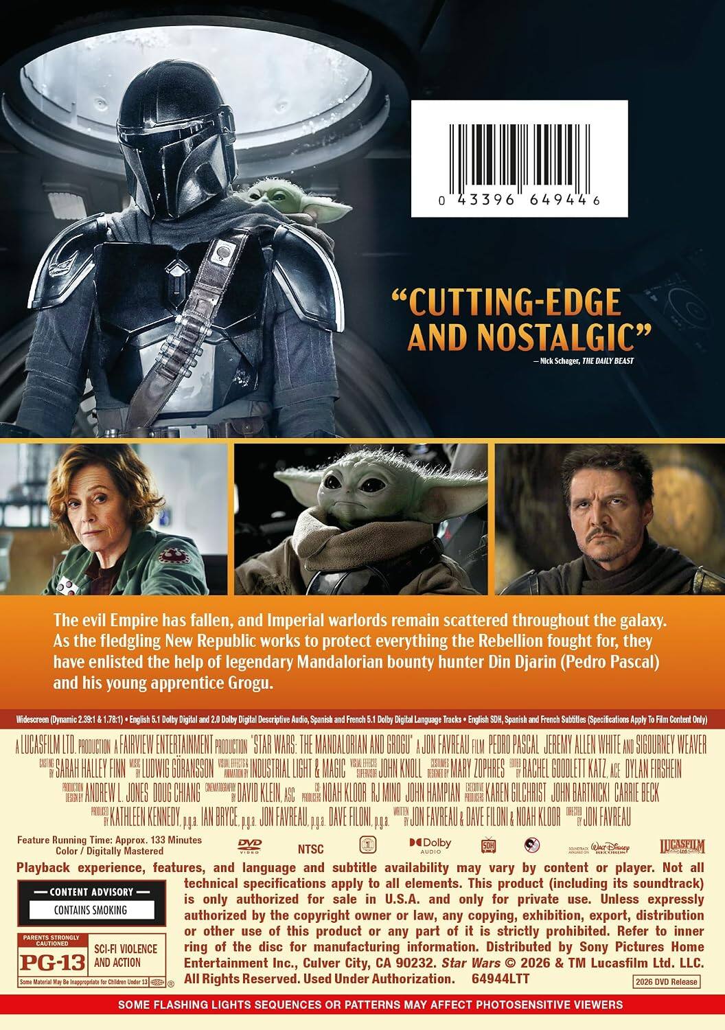 Alt View 1. The Mandalorian and Grogu   - DVD.