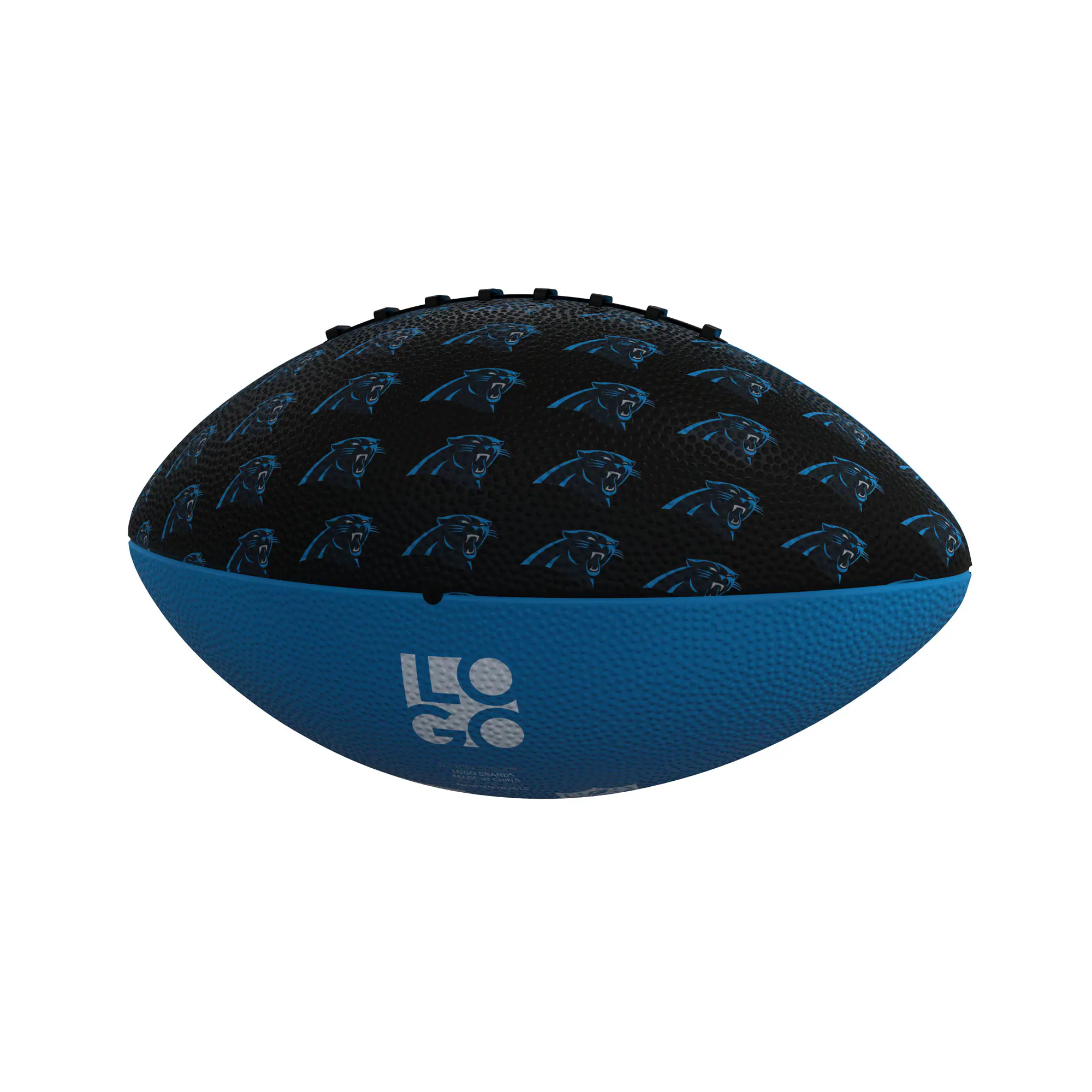 Alt View 1. Logo Brands - Carolina Panthers Mini Rubber Football - Multicolor.