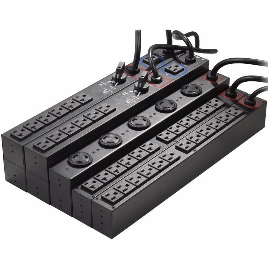 Alt View 1. Eaton - Eaton Basic Rack PDU HotSwap MBP 1U 110-125V 12A 1.44 kW NEMA 5-15P and 6 5-15R - 6 x NEMA 5-15R - 1.44kVA - 2U - Unknown.