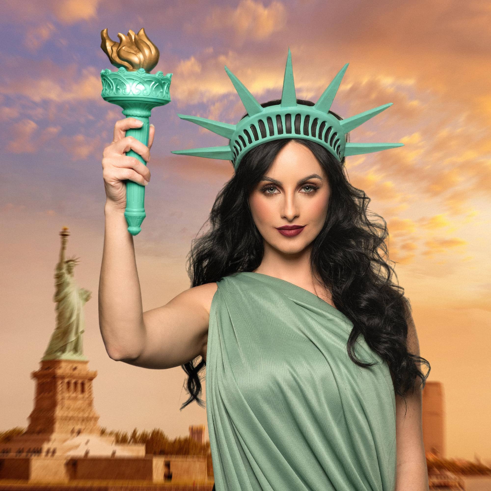 Alt View 10. Underwraps - Statue of Liberty Torch Adult Costume Accessory - Green.