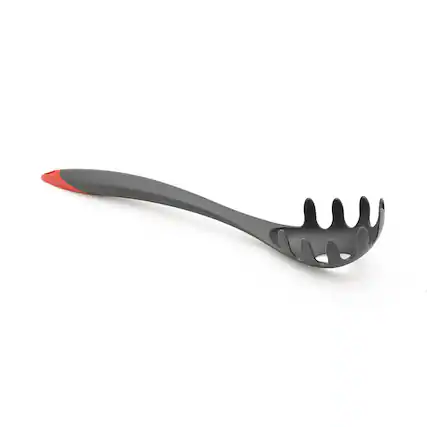 Front. Cuisipro - Fiberglass Pasta Server - Black.