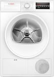 Bosch - 300 Series 4 Cu. Ft. Stackable Smart Electric Dryer with Wrinkle Block - White