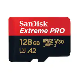 SANDISK - Extreme PRO UHS-I U3 microSDXC Memory Card - 128GB