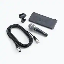 On Stage Stands - Audio Spectrum AS420 Dynamic Handheld Microphone - Black
