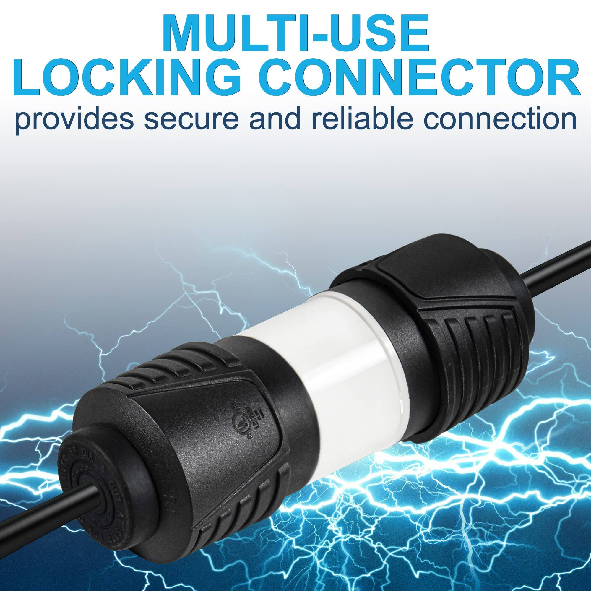 MULTI-USE LOCKING CONNECTOR provides secure and reliable connection