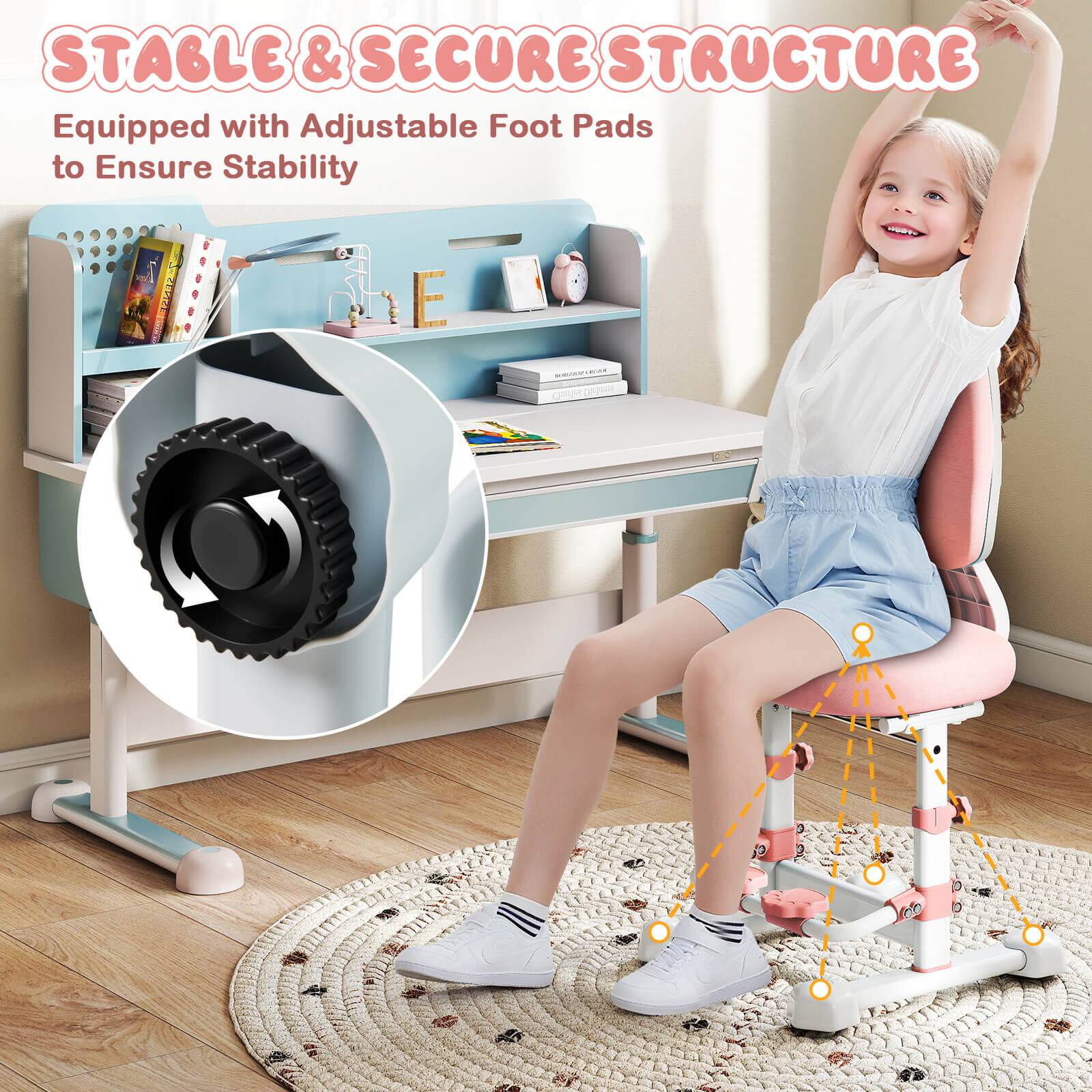STABLE & SECURE STRUCTURE  
Equipped with Adjustable Foot Pads to Ensure Stability