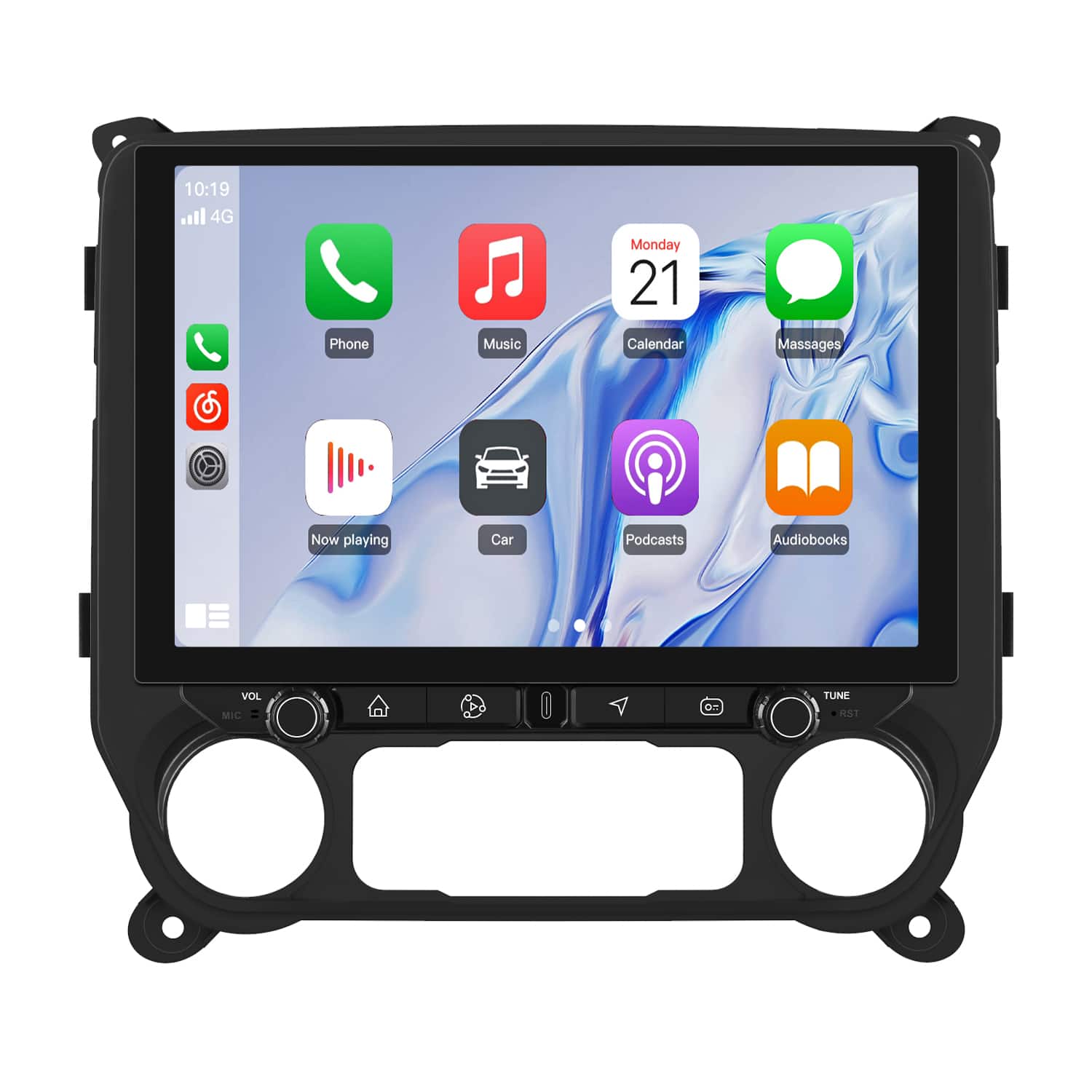 Junsun - 11.5" carplay For Chevrolet Silverado GMC Sierra 2014-2018 4+64GB Android15 Car Stereo Radio GPS Navi WIFI RDS SWC DSP - Black