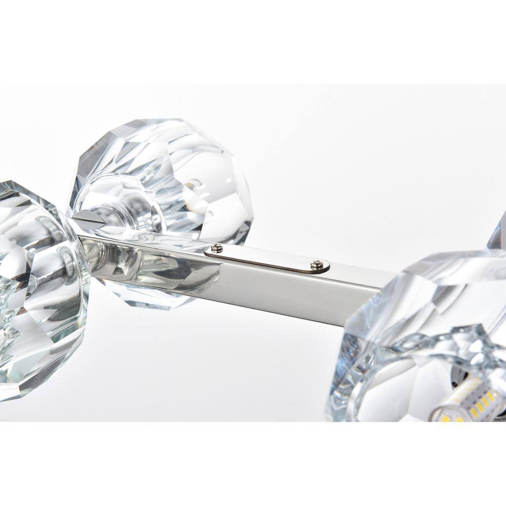 Alt View 2. Elegant Lighting - Eren 31 inch Pendant Light in Chrome - Chrome.
