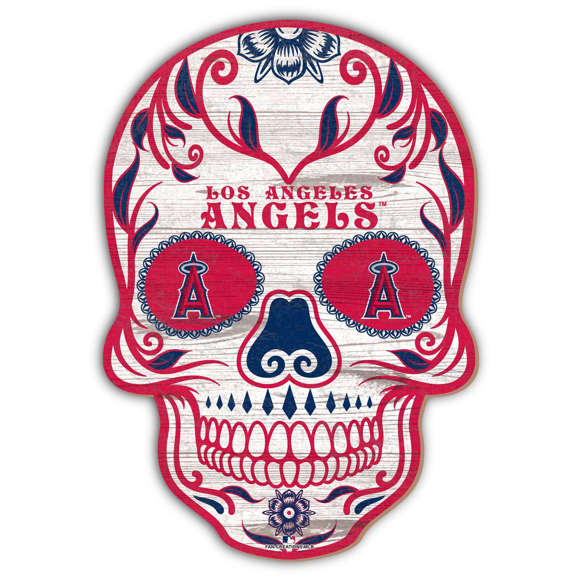 Los Angeles Angels 12'' Sugar Skull Sign