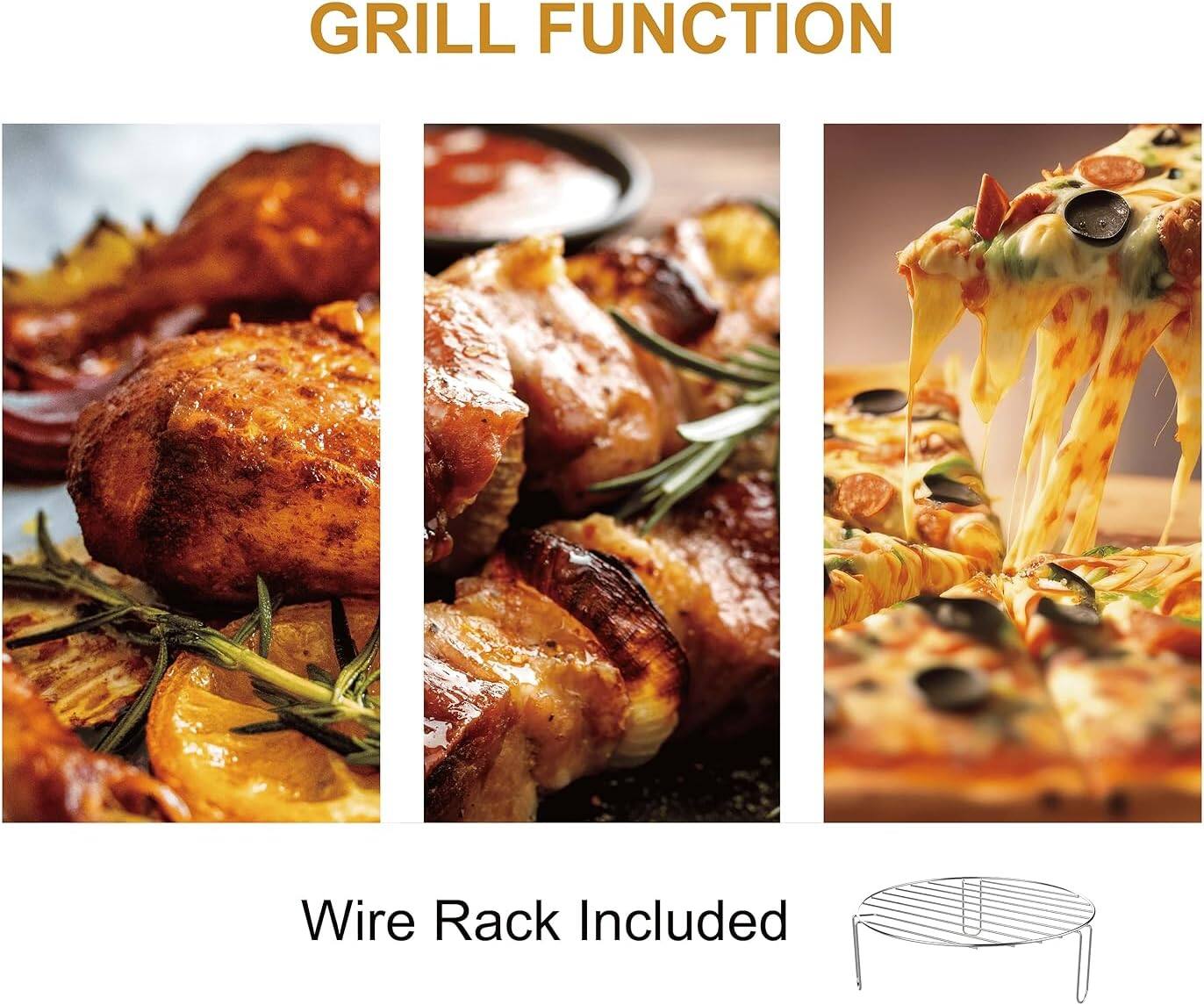 GRILL FUNCTION

Wire Rack Included