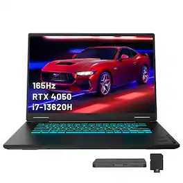 GIGABYTE - A16 16" WUXGA GAMING Laptop,Intel Core i7-13620H,RTX 4050,32GB RAM,2TB SSD+1TB Docking Station,Win 11 - Black
