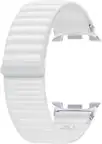Front. Samsung - Fabric Band for Galaxy Watch8 and Galaxy Watch8 Classic M/L - White.