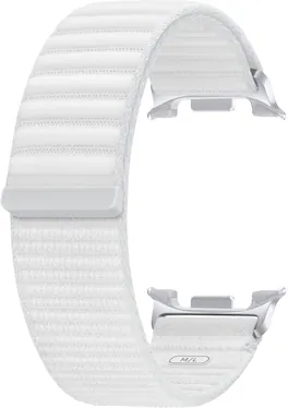 Samsung - Fabric Band for Galaxy Watch8 and Galaxy Watch8 Classic M/L - White