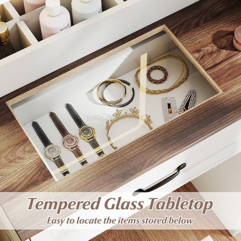 ARTISTRY

Tempered Glass Tabletop
Easy to locate the items stored below