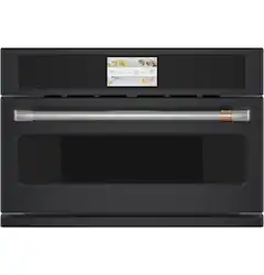 Café - 1.7 Cu. Ft. Convection Built-In Microwave with 120V Five in One Advantium Technology - Matte Black - Front_Zoom