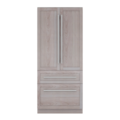 Thermador - Freedom Collection 36 in Wide 18.8 Cu. Ft. Smart Built-in French Door Bottom Freezer Refrigerator - Custom Panel Ready