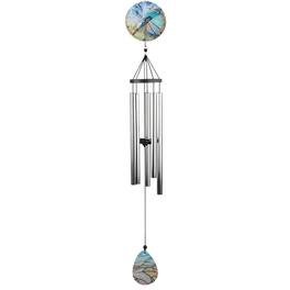FC Design - 37" Long Dragonfly Glass Wind Chime Outdoor Patio or Garden Hanging Decoration - Multi-Color