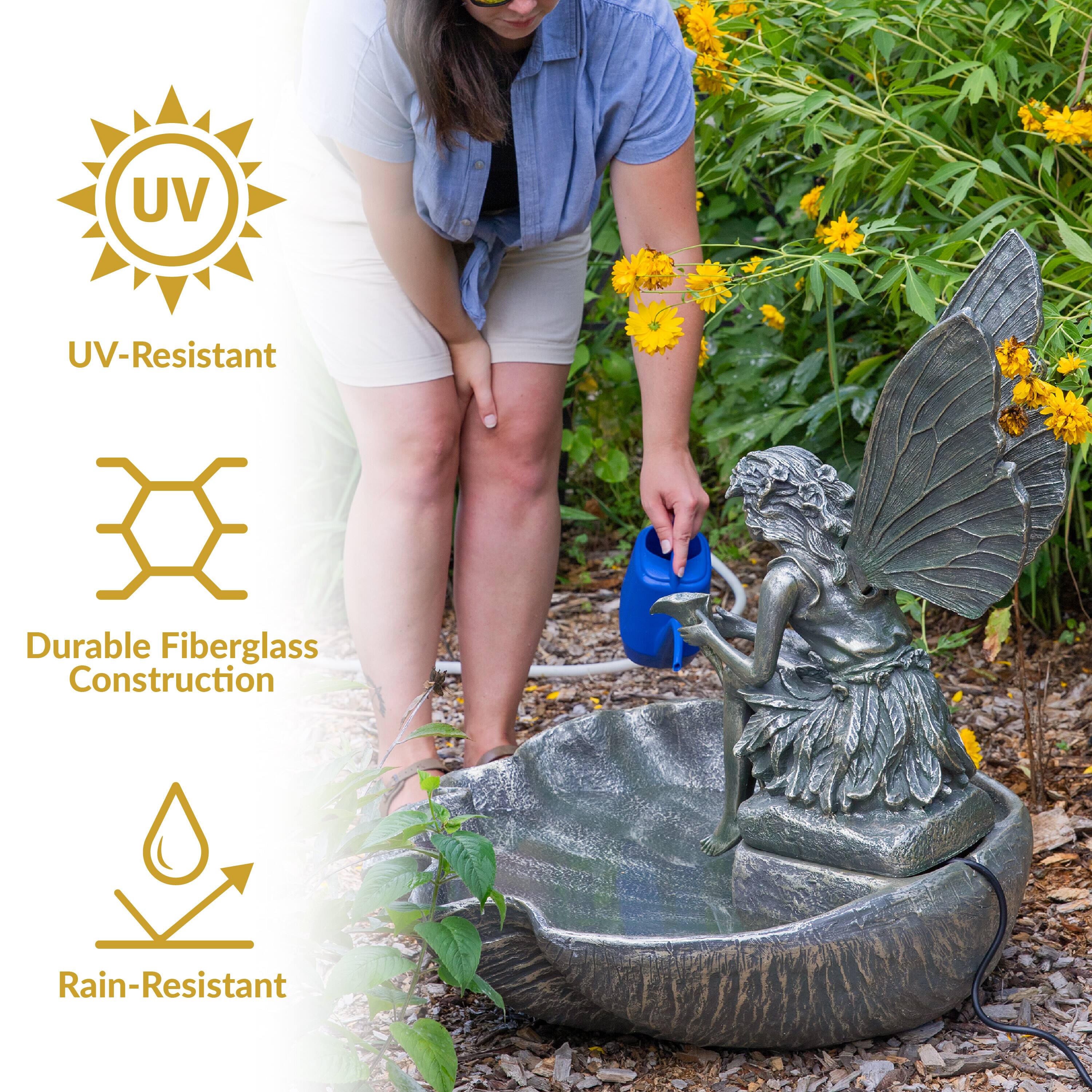 UV-Resistant  
Durable Fiberglass Construction  
Rain-Resistant